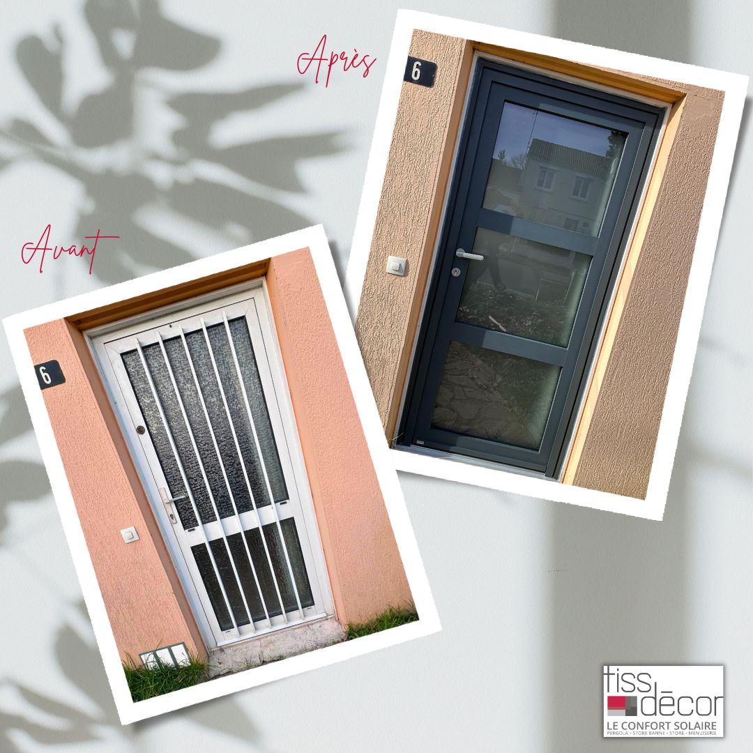 porte entrée menuiserie carquefou tissdecor
